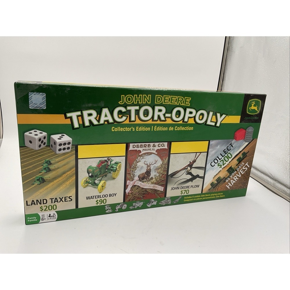 John Deere TRACTOR OPOLY Monopoly Collectors Edition Sealed 2016 MasterPieces